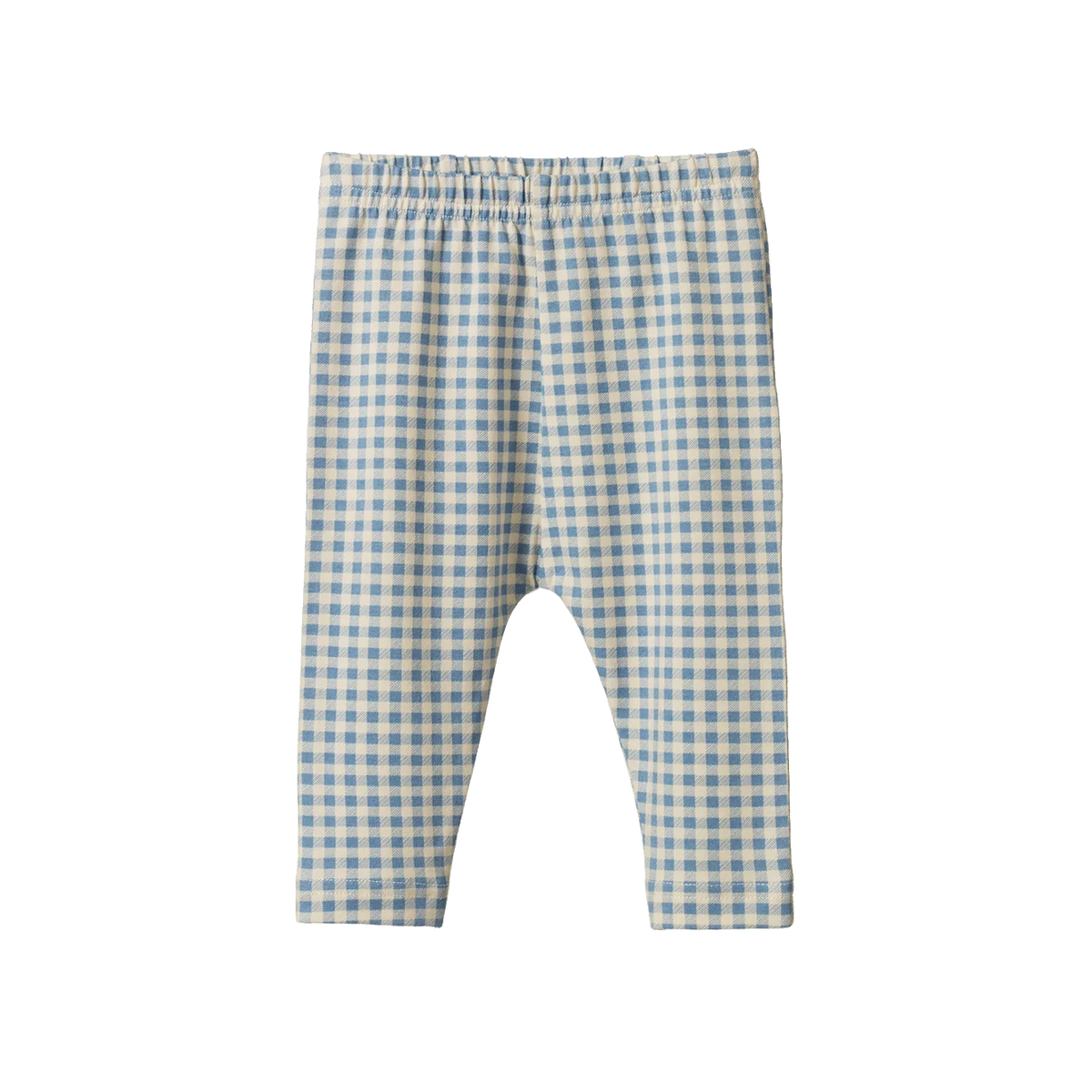 NATURE BABY LEGGINGS BLUE GINGHAM