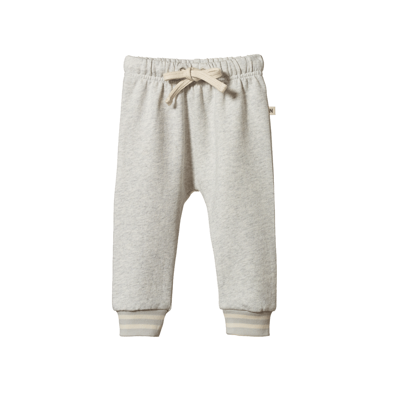 NATURE BABY SUNDAY TRACK PANTS LIGHT GREY MARLE