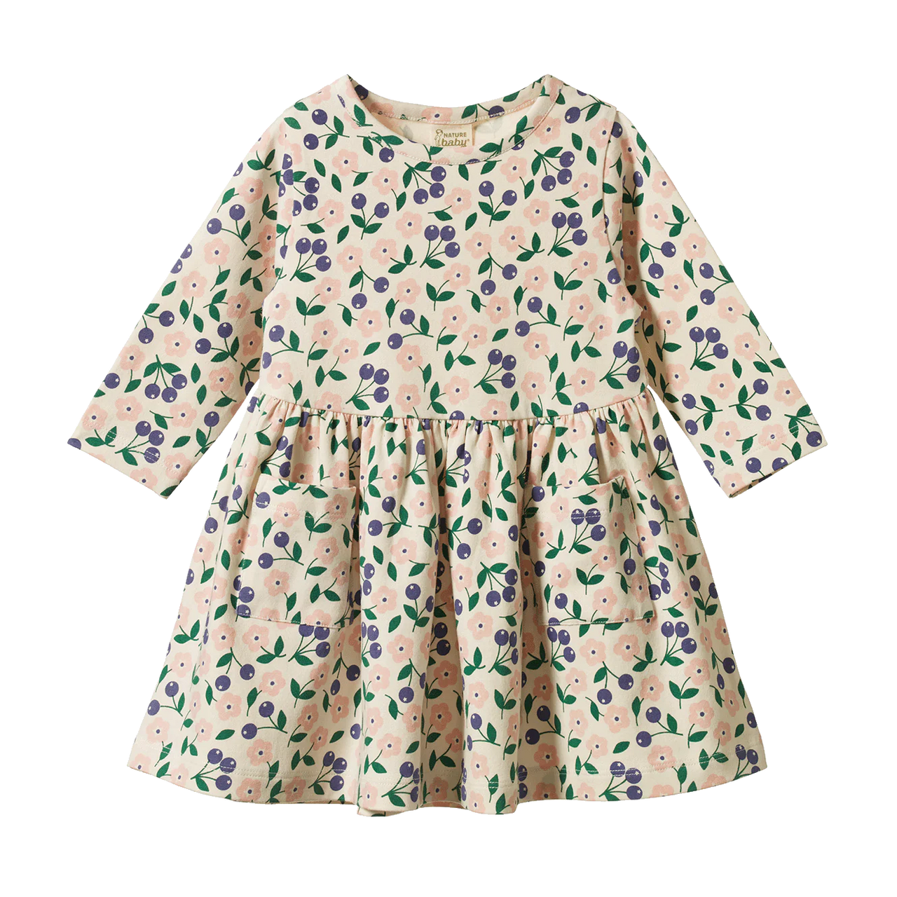NATURE BABY LONG SLEEVE TWIRL DRESS GRANDE BRIARWOOD