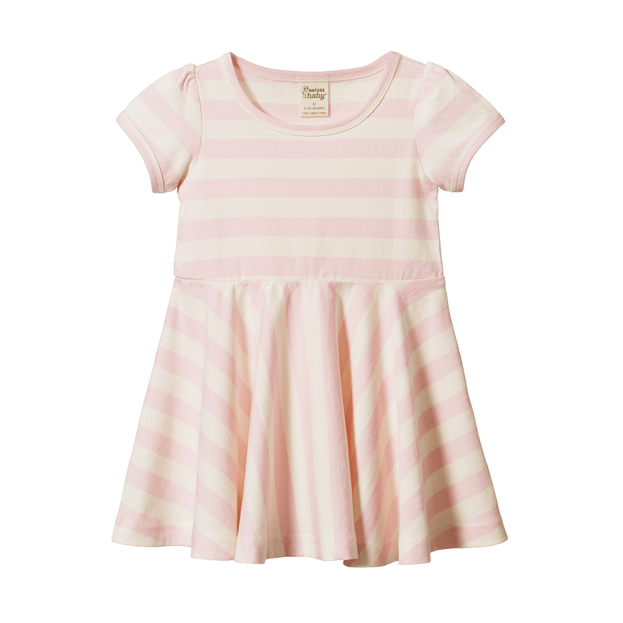 NATURE BABY SEASIDE DRESS COTTON CANDY STRIPE
