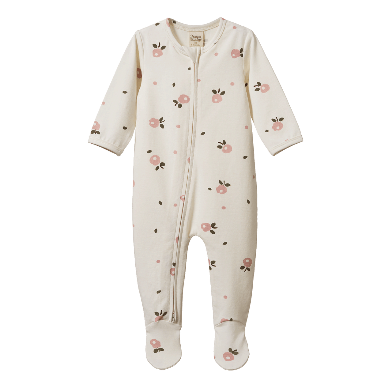 NATURE BABY DREAMLANDS SUIT POSEY BLOSSOM ROSE PRINT