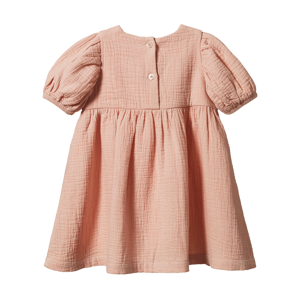 NATURE BABY ALBERTINE MUSLIN DRESS ROSE DUST