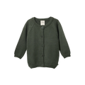 NATURE BABY MERINO KNIT CARDIGAN THYME