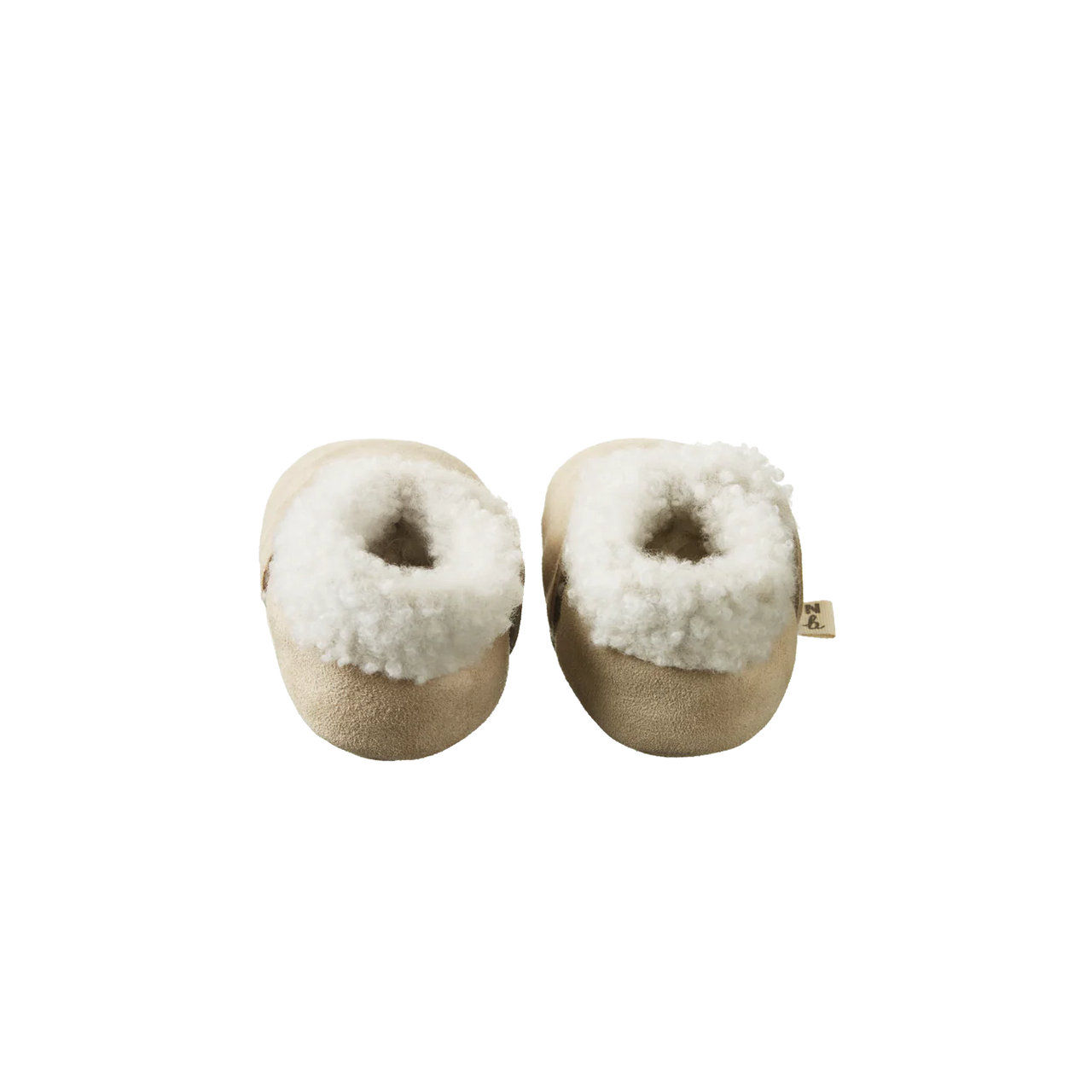 NATURE BABY LAMBSKIN BOOTIES CREAM