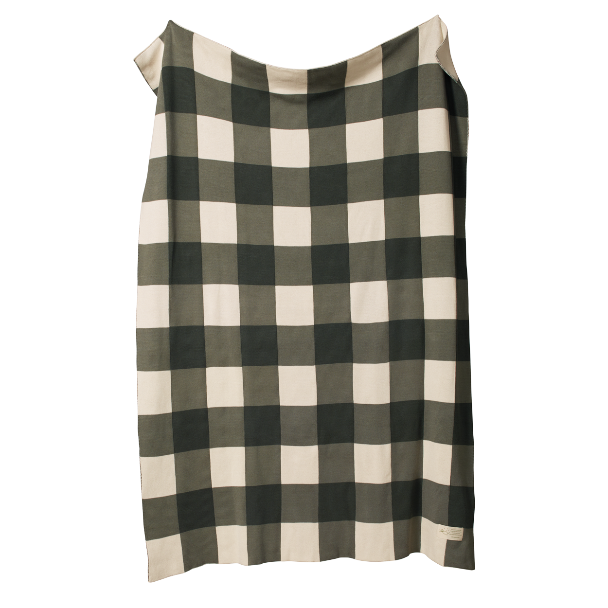 NATURE BABY DUNE COT BLANKET THYME CHECK