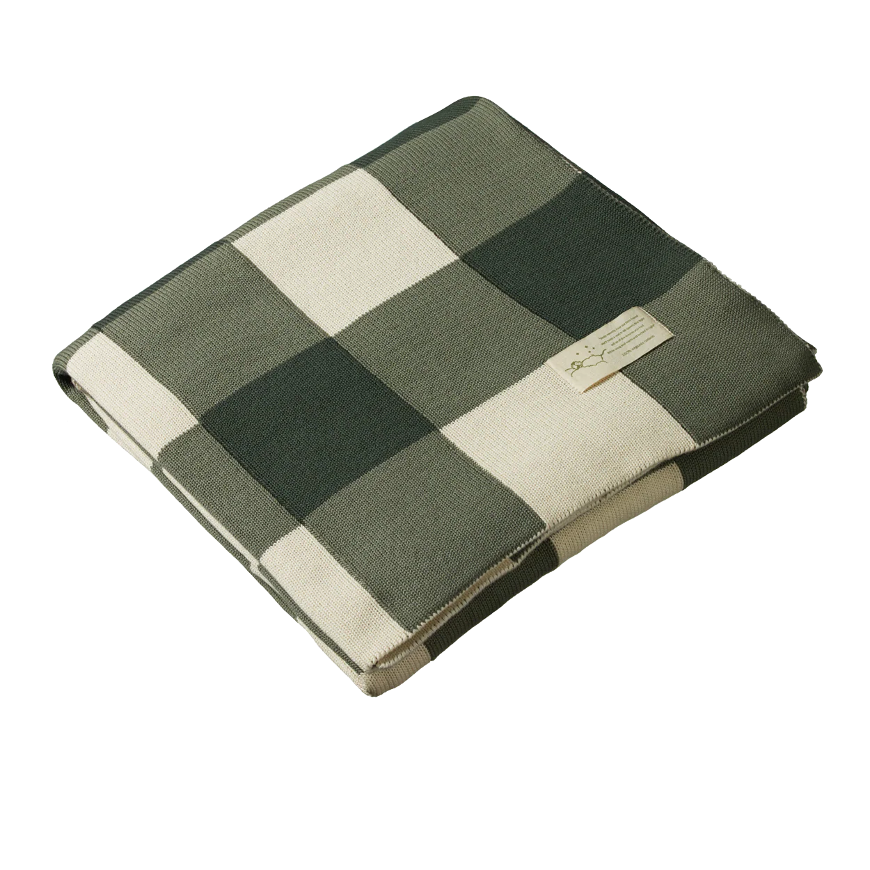 NATURE BABY DUNE BASSINET BLANKET THYME CHECK