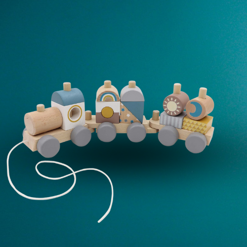 CALM & BREEZY STACKING TRAIN BLOCK TRAIN