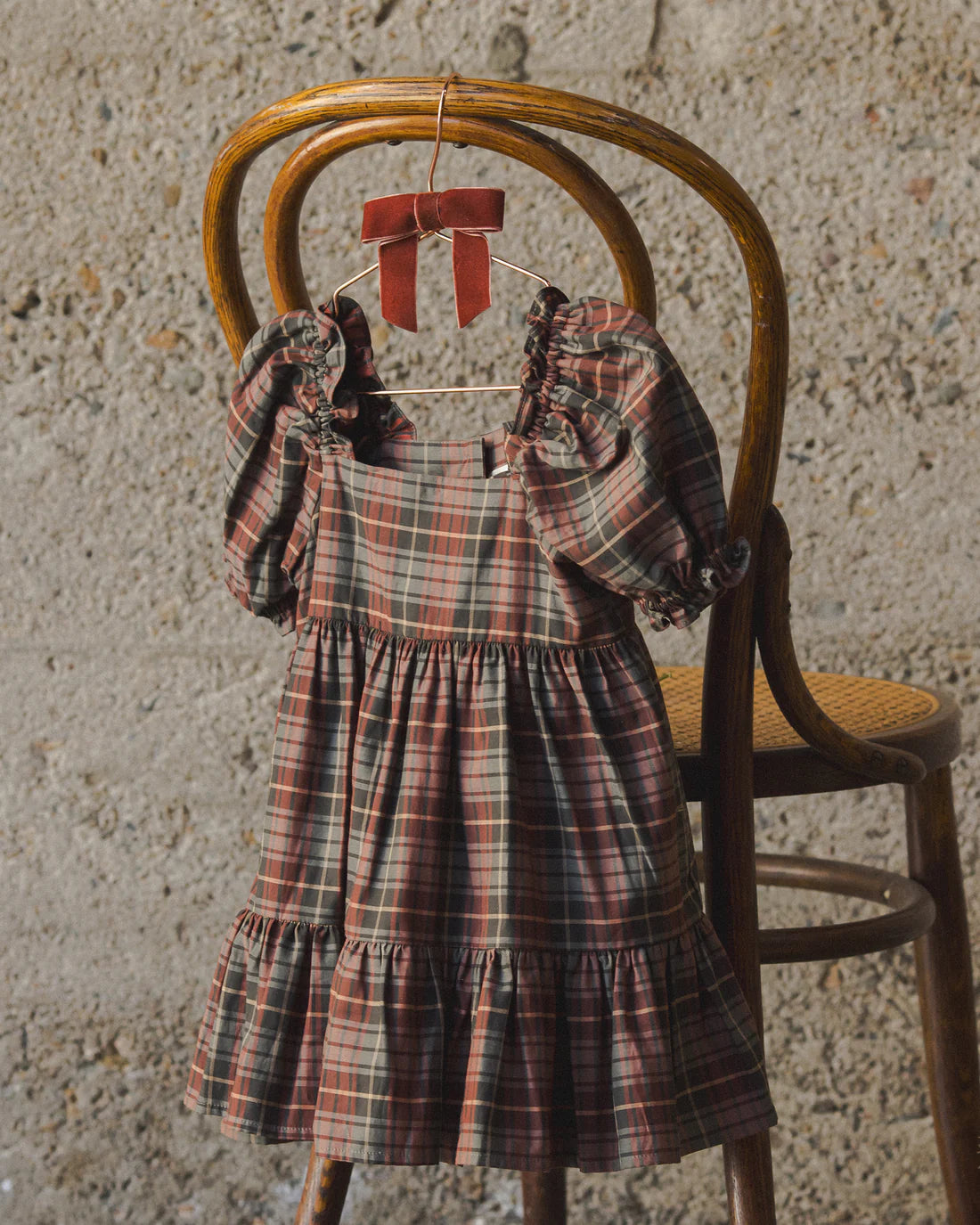 NORA LEE VELVET BOW RUBY