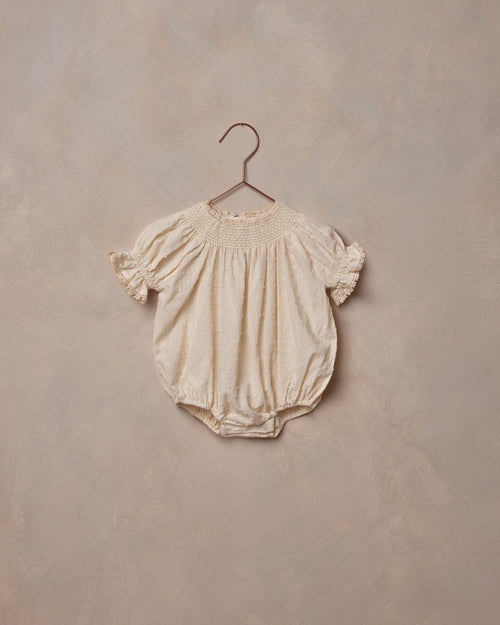 NORA LEE MADDIE ROMPER NATURAL