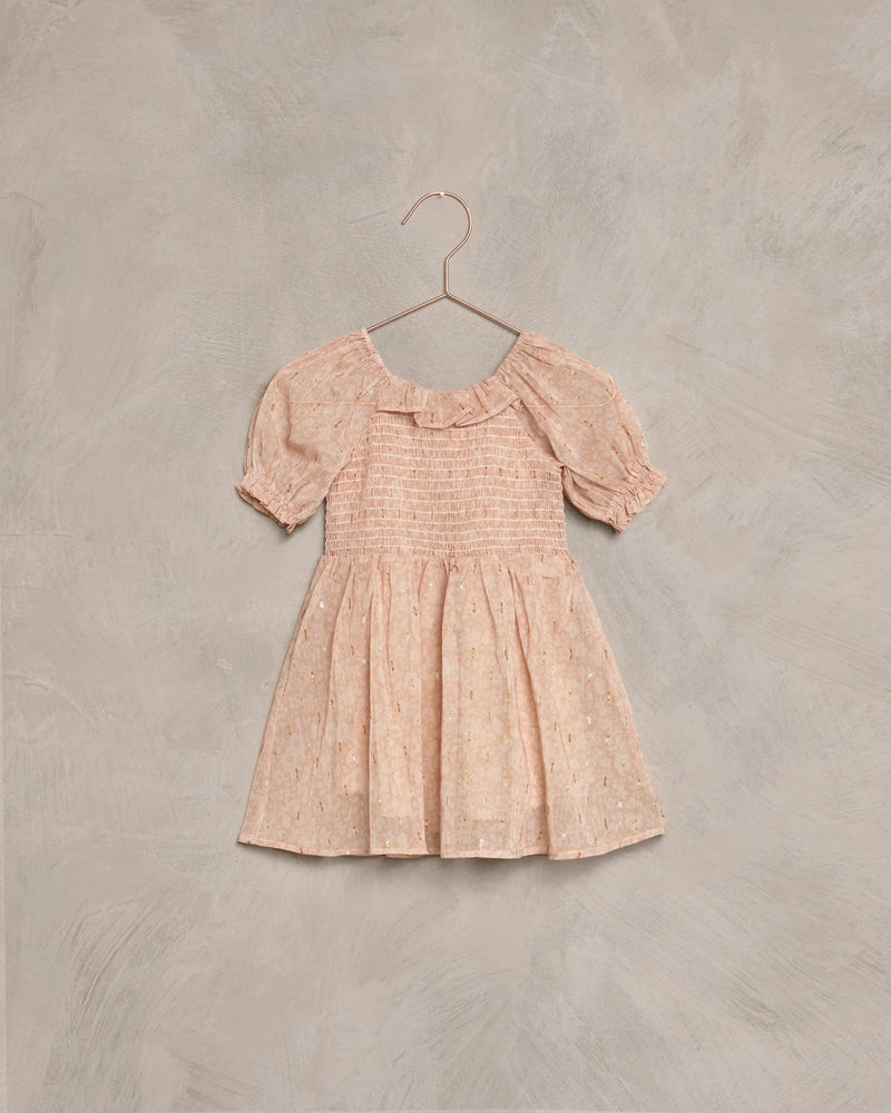 NORA LEE MILLIE DRESS-BLUSH FLORET