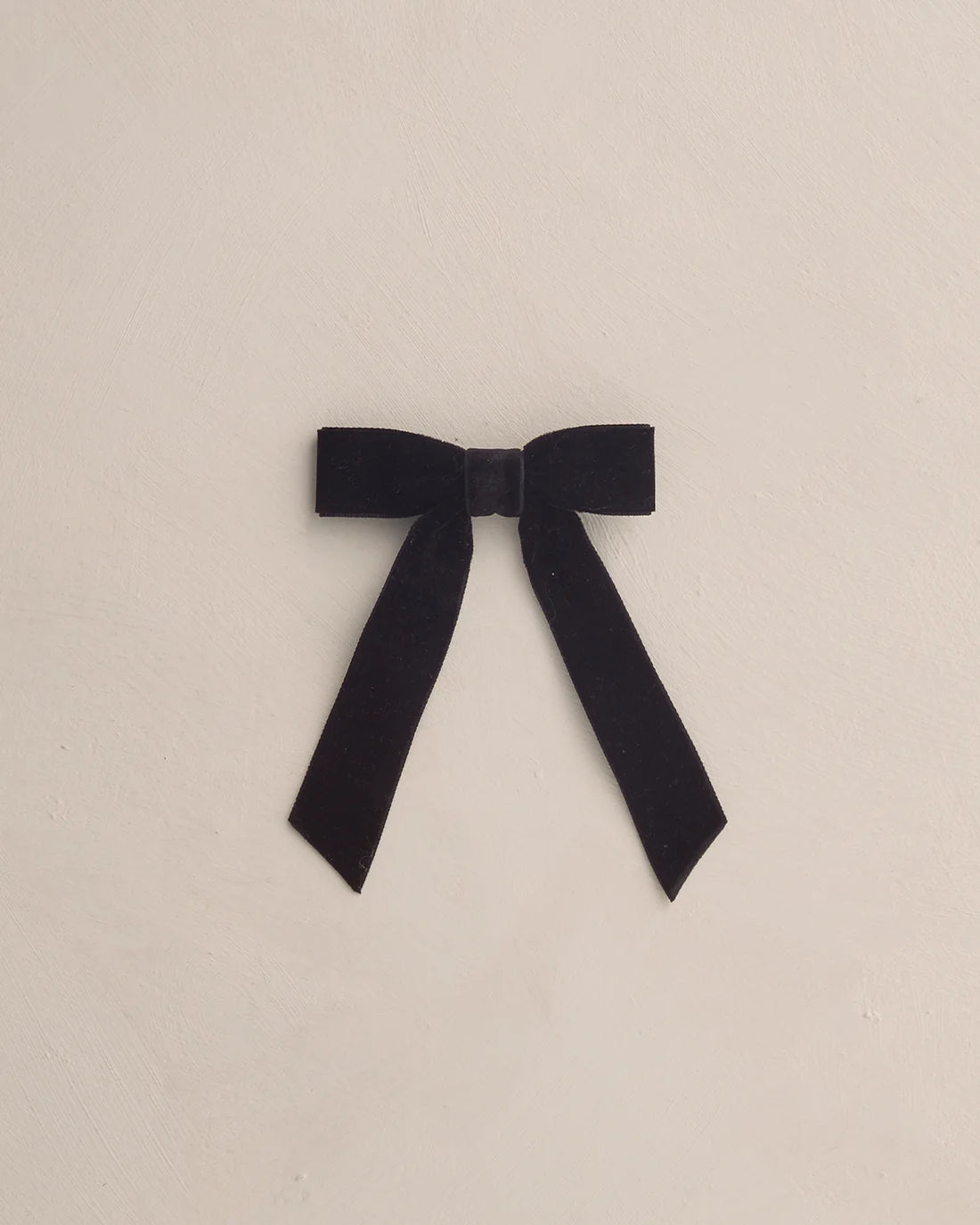NORA LEE VELVET BOW BLACK