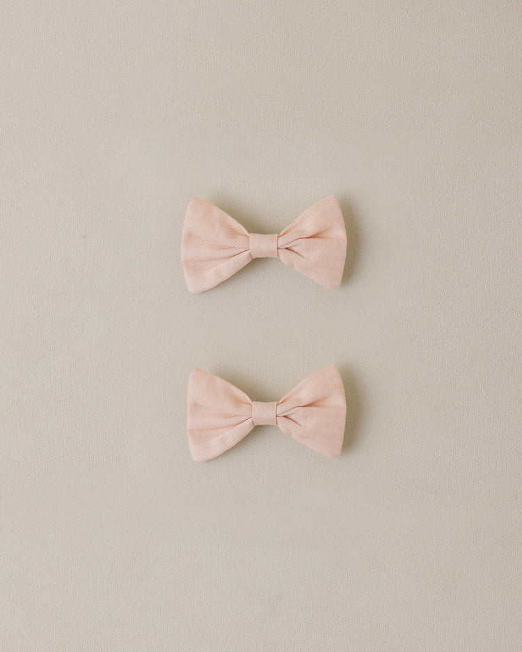 NORA LEE LITTLE BOW CLIPS BLUSH