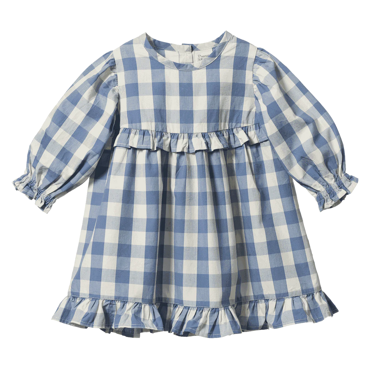 NATURE BABY NORA DRESS BLUEBELLE CHECK