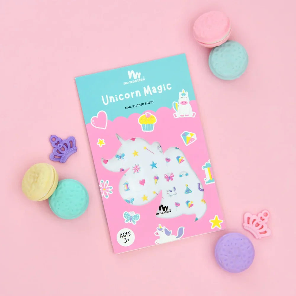 NO NASTIES UNICORN MAGIC NAIL STICKERS