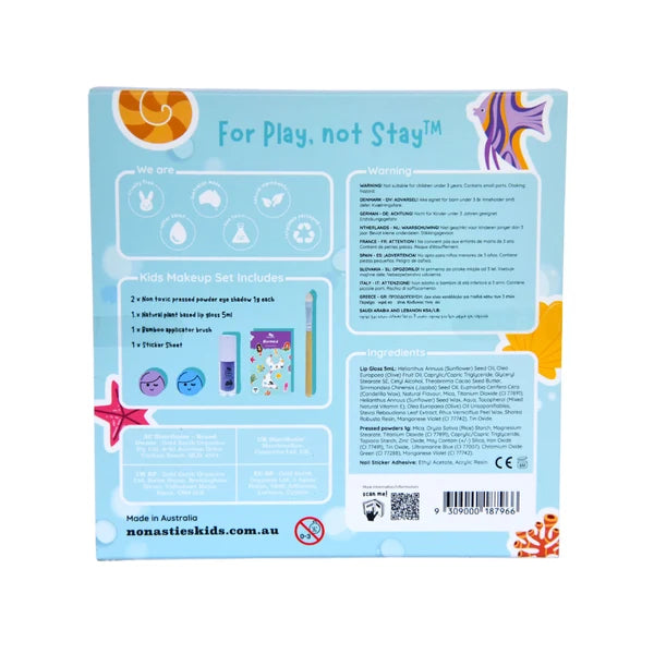 NO NASTIES MERMAID DREAMS NATURAL MAKEUP SET