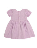 KYND BABY SHORT SLEEVE LINEN DRESS - ORCHID