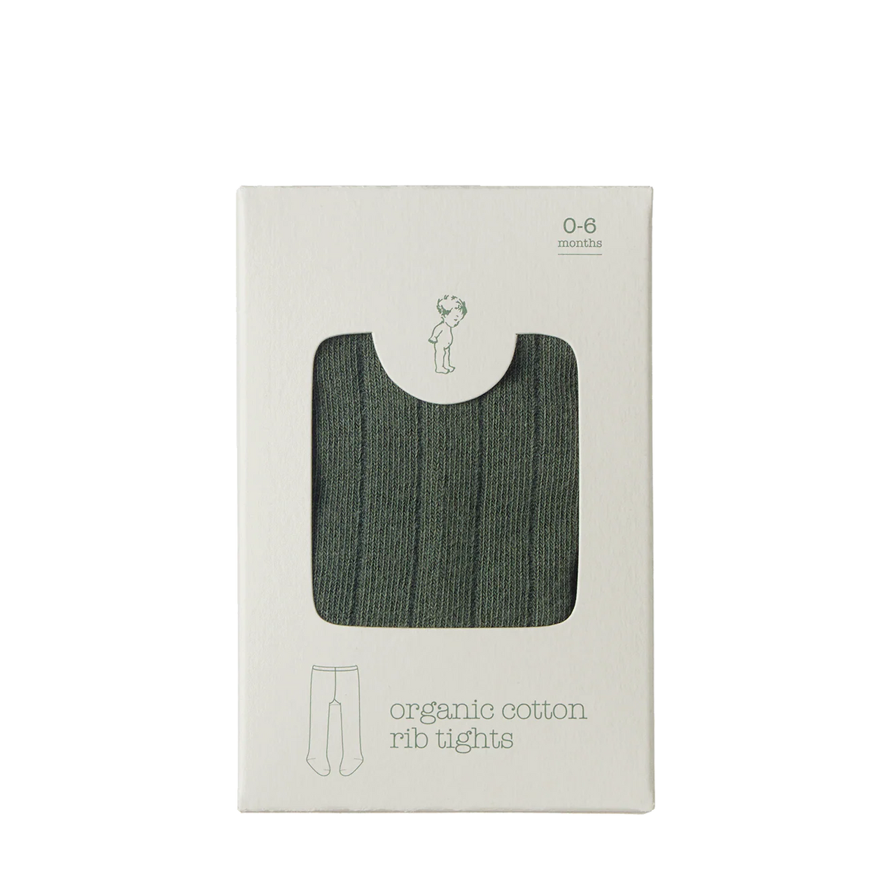 NATURE BABY ORGANIC COTTON TIGHTS THYME