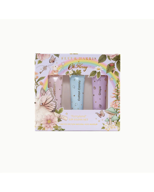 OH FLOSSY X FLEUR HARRIS FAIRYLAND COLLECTION NATURAL LIP GLOSS SET