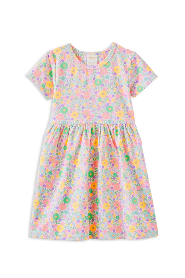 MILKY PASTEL GARDEN DRESS