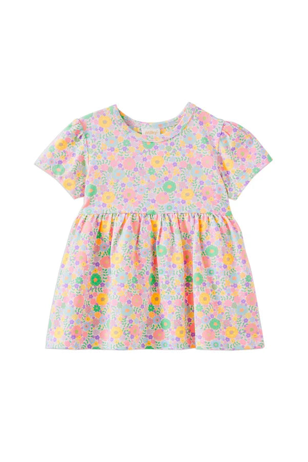 MILKY PASTEL GARDEN SWING TEE