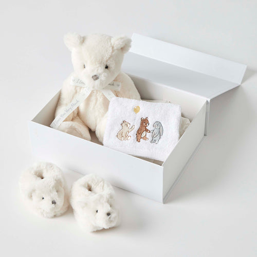CREAM TEDDY HAMPER GIFT SET