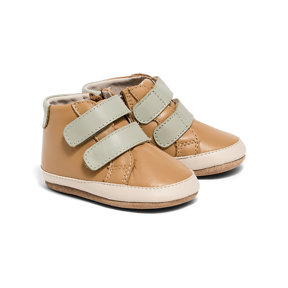 PRETTY BRAVE BABY HI TOP TAN/SAGE