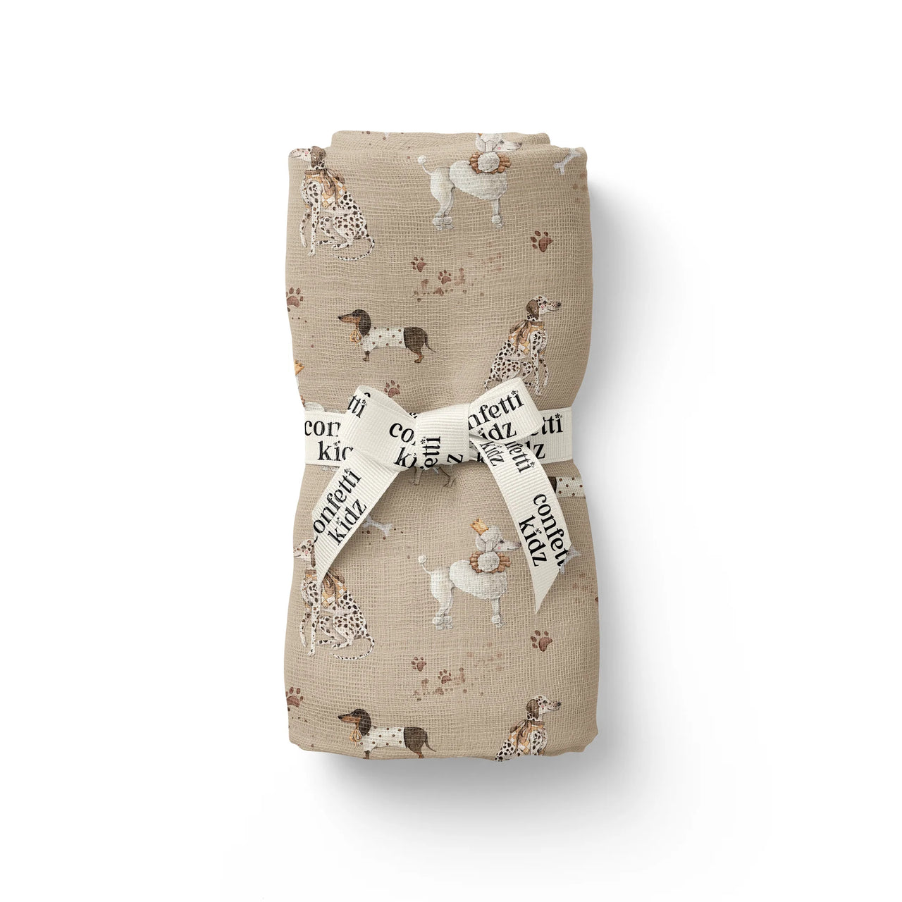 CONFETTI KIDZ MUSLIN SWADDLE - SHOW PUPS