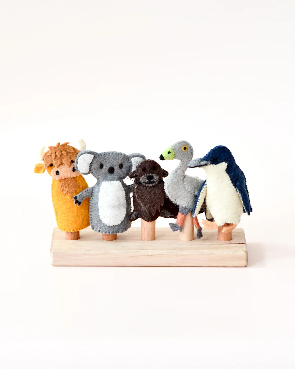 TARA TREASURES AUSTRALIAN PHILLIP ISLAND ANIMALS FINGER PUPPET SET