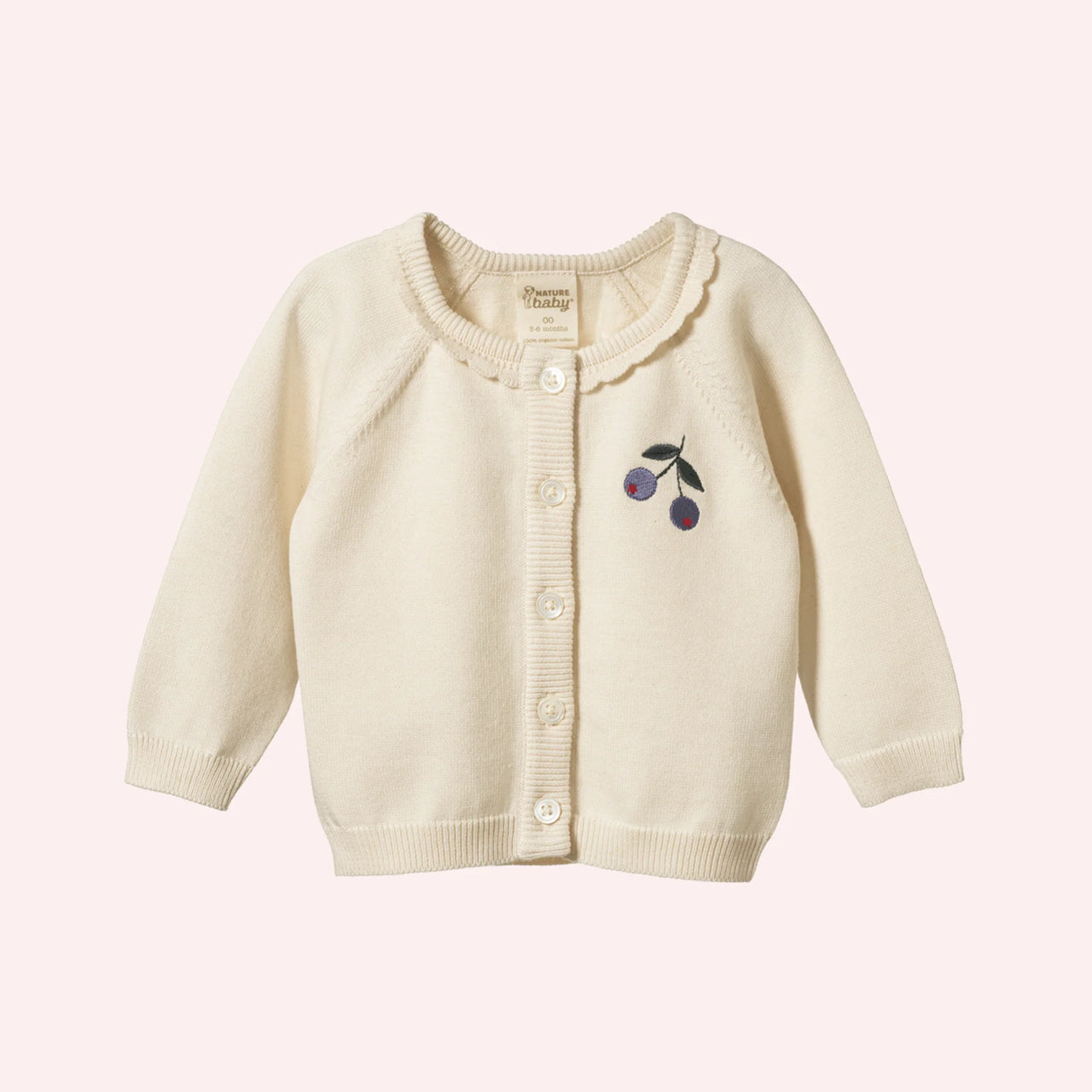 NATURE BABY PIPER CARDIGAN WINTER BERRY