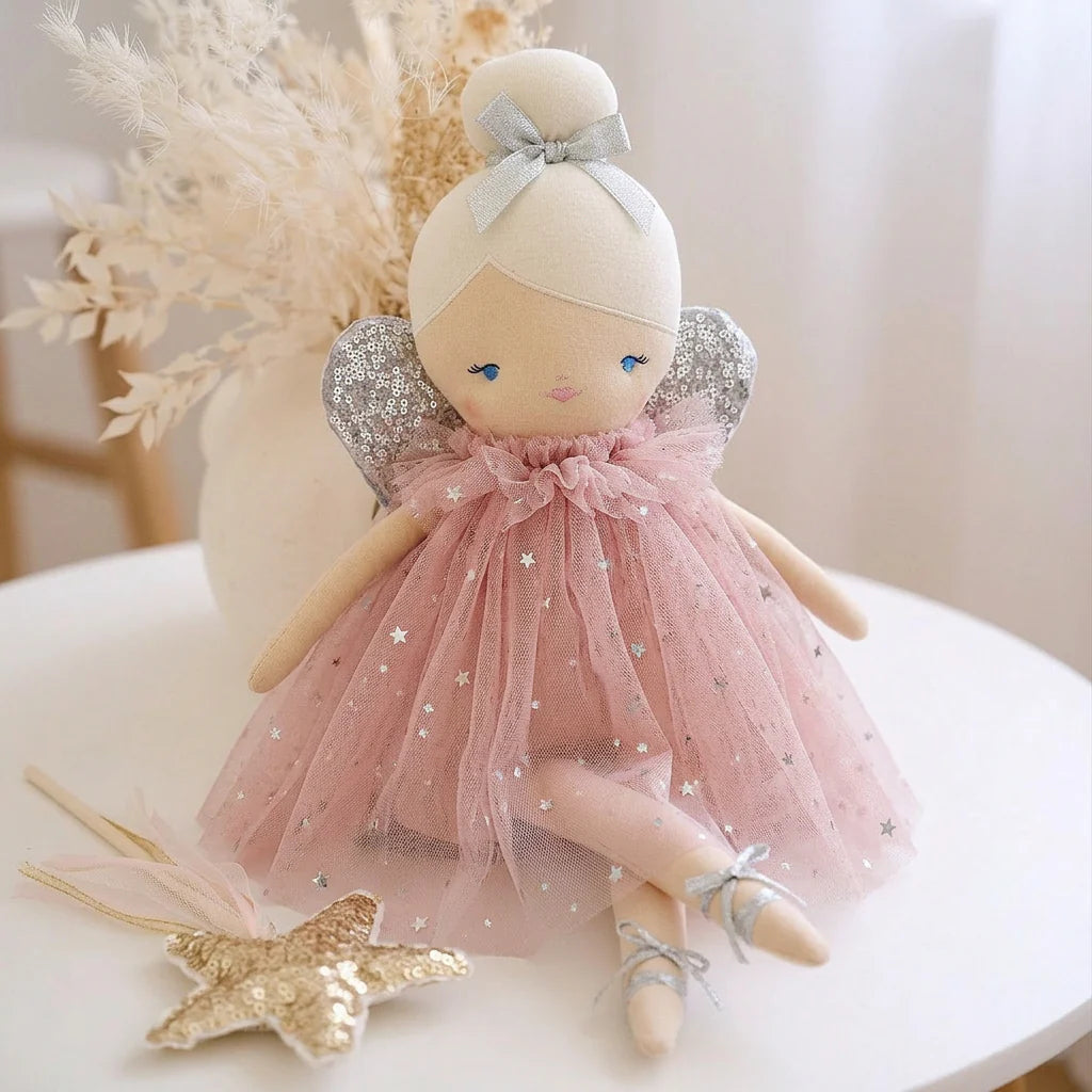 ALIMROSE POSY FAIRY DOLL PINK SILVER