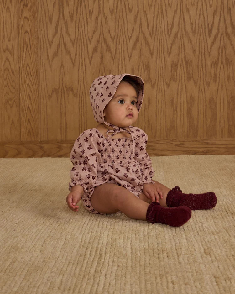 RYLEE & CRU ADELAIDE ROMPER / BLUSH FLEUR