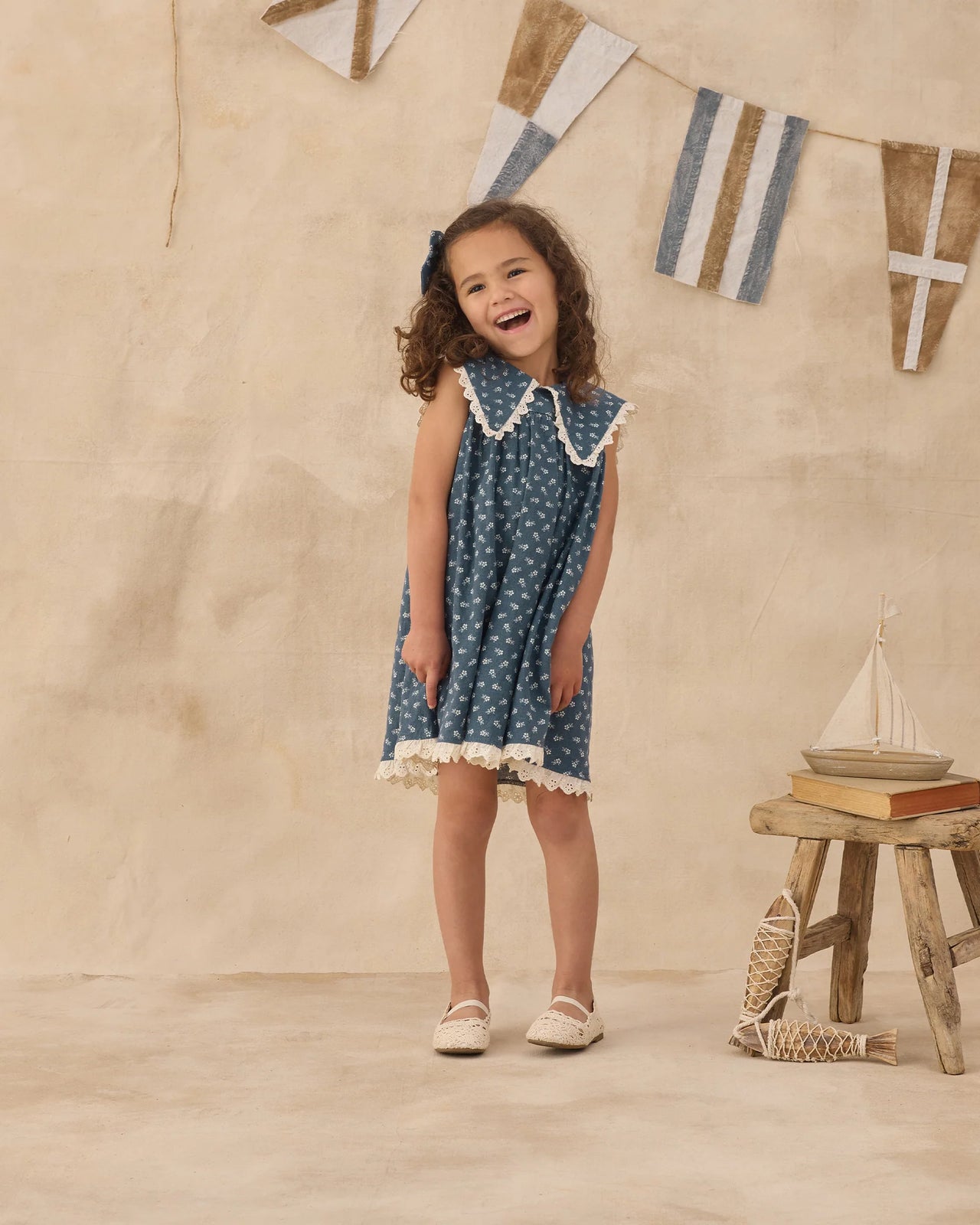 RYLEE & CRU PORTER DRESS DITSY