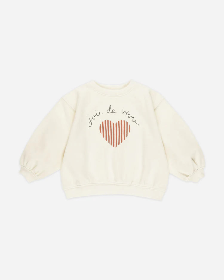 RYLEE & CRU OVERSIZED SWEATSHIRT / JOIE DE VIVRE