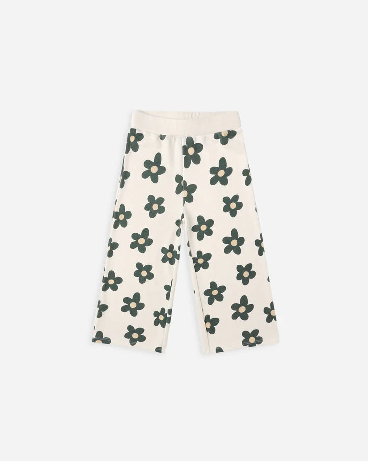 RYLEE & CRU WIDE LEG SWEATPANT - DAISY