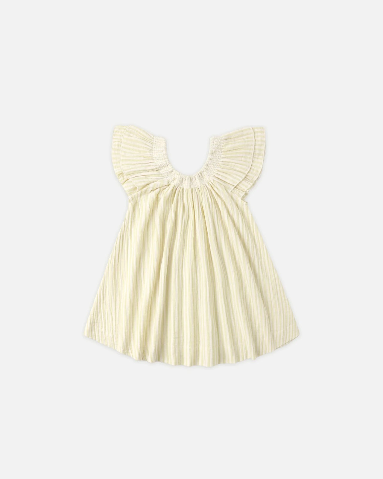RYLEE & CRU LUCIA DRESS CITRON STRIPE