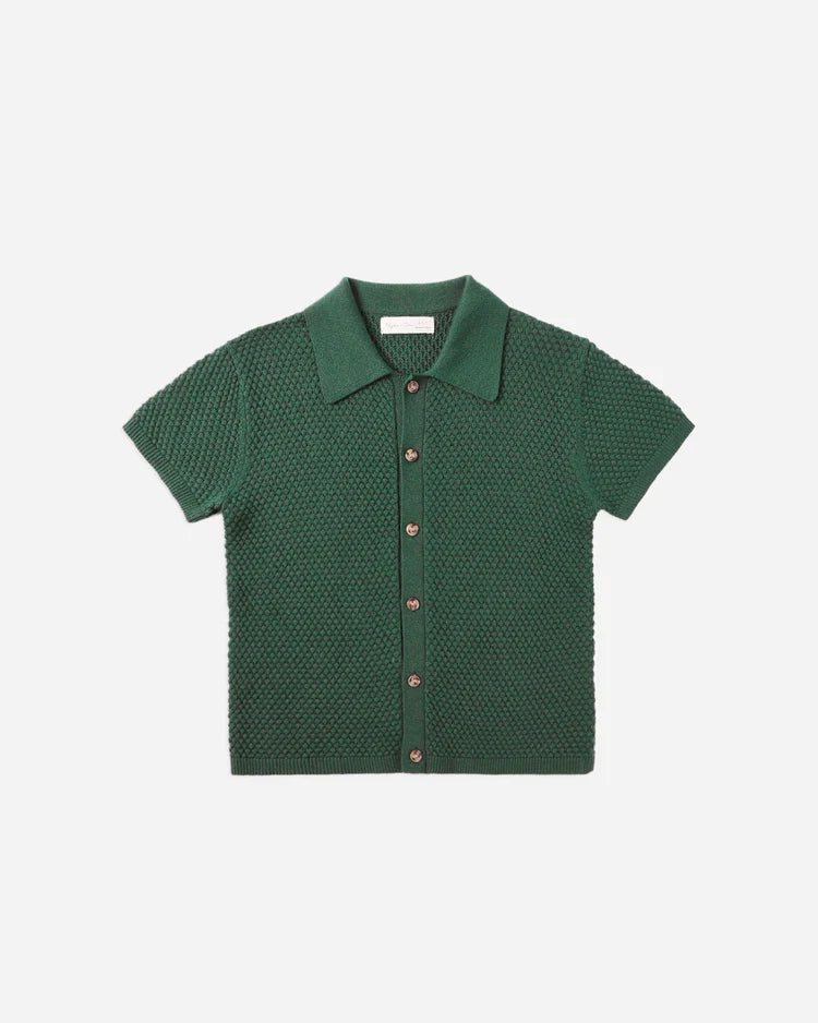 RYLEE & CRU AIDEN POLO - GREEN