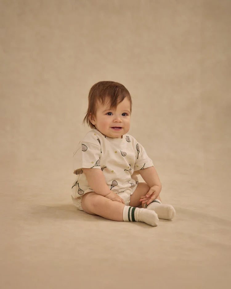 RYLEE & CRU RELAXED BUBBLE ROMPER - TENNIS