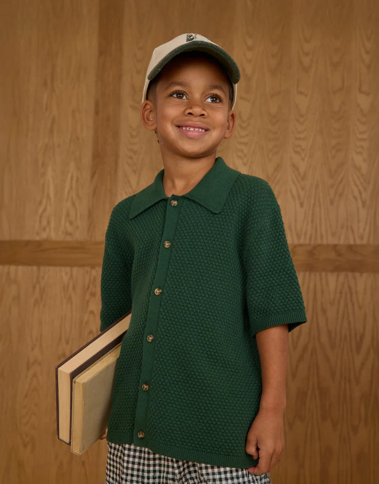 RYLEE & CRU AIDEN POLO - GREEN