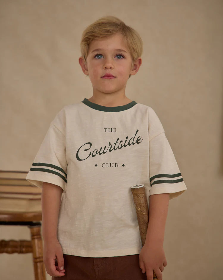 RYLEE & CRU VARSITY TEE - COURTSIDE CLUB