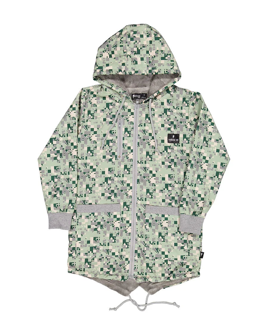 RADICOOL DIGITAL CAMO LONGLINE JACKET