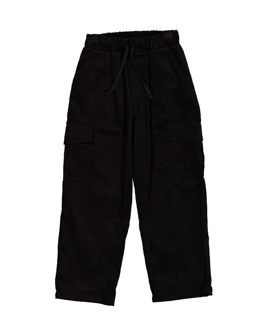 RADICOOL SKATER CARGO CORD PANT IN BLACK