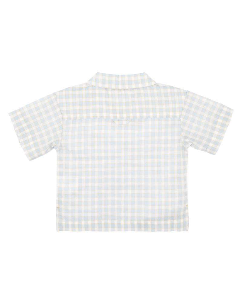 FOX & FINCH PUFFIN CHECK SHIRT 3-7YRS