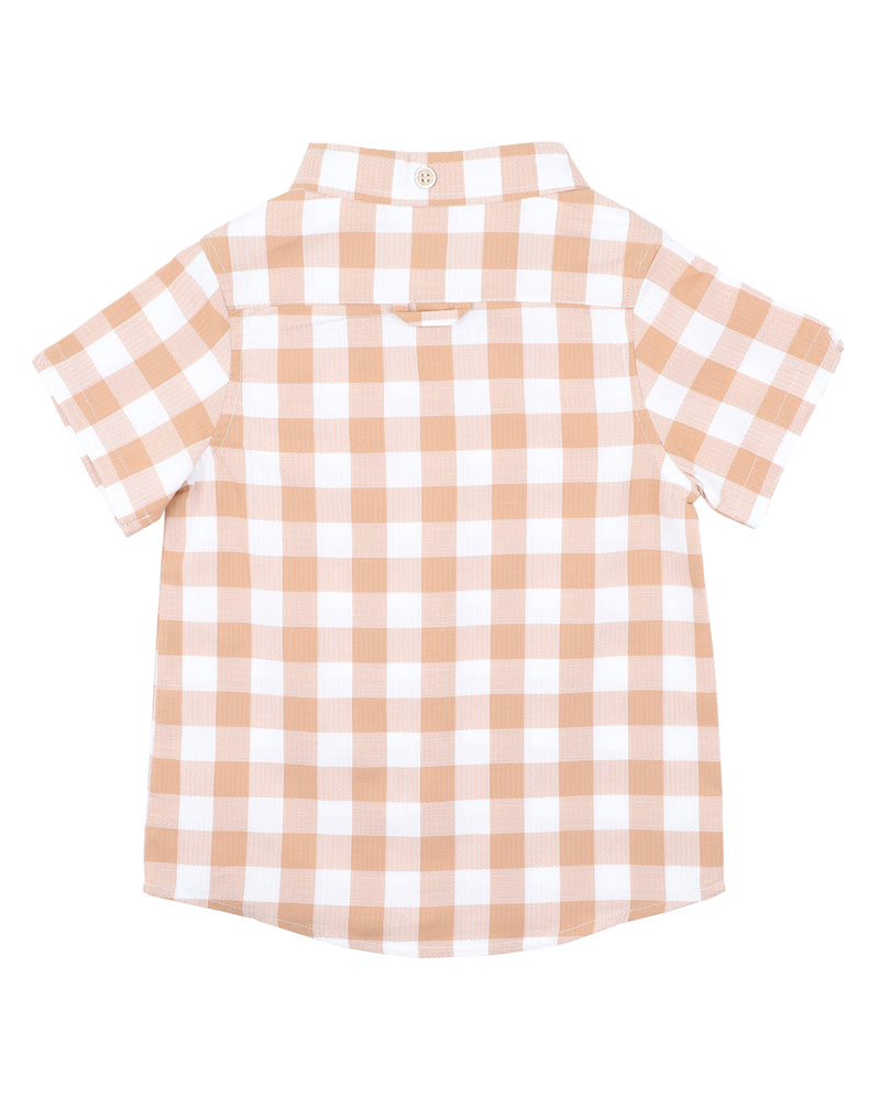 FOX & FINCH LION CHECK SHIRT 3-7 YEARS