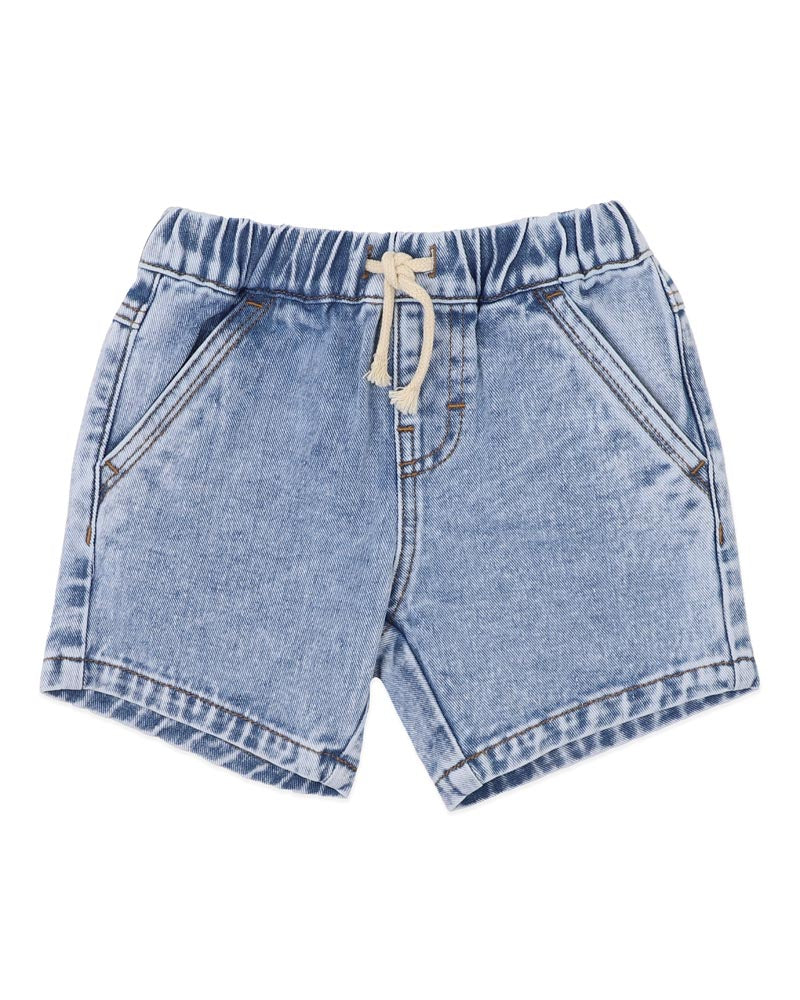 FOX & FINCH BOYS ACID WASH DENIM SHORTS (3-7YRS)