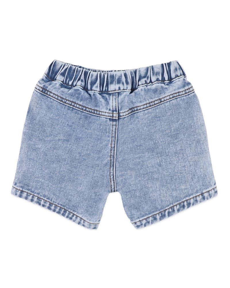 FOX & FINCH BOYS ACID WASH DENIM SHORTS