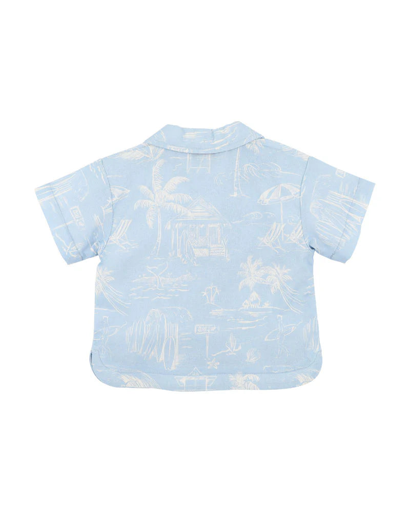 FOX & FINCH SURFS UP LINEWORK SHIRT