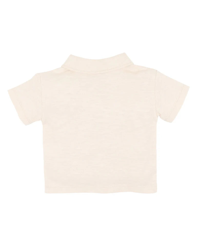 FOX & FINCH SURFS UP TUFTED FOX POLO