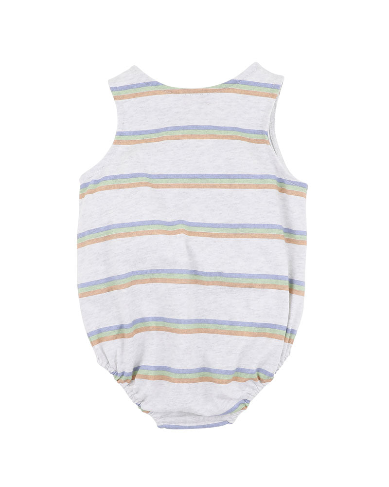 FOX & FINCH WILDLINGS STRIPE DOG BODYSUIT