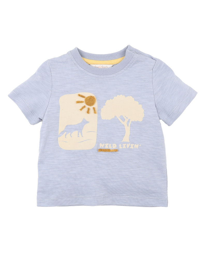 FOX & FINCH WILDLINGS BORN TO BE WILD TEE (3-5Y)