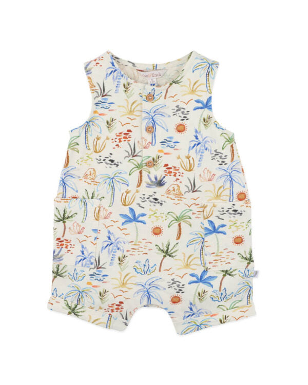 FOX & FINCH HAVANA ORGANIC BUTTON UP ROMPER